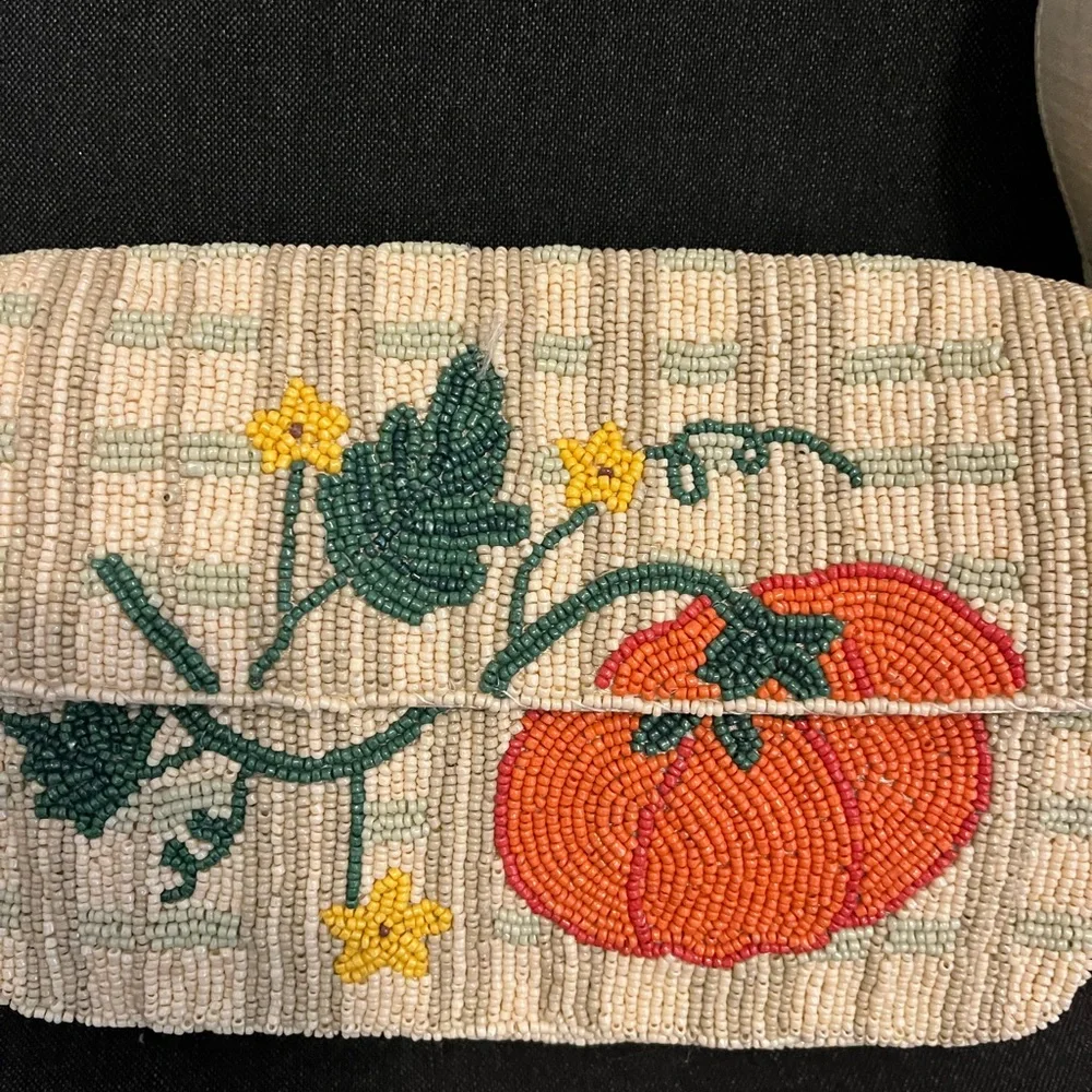 🎃 VIRAL SOL & MER FALL PUMPKIN BEADED BAG 🍁